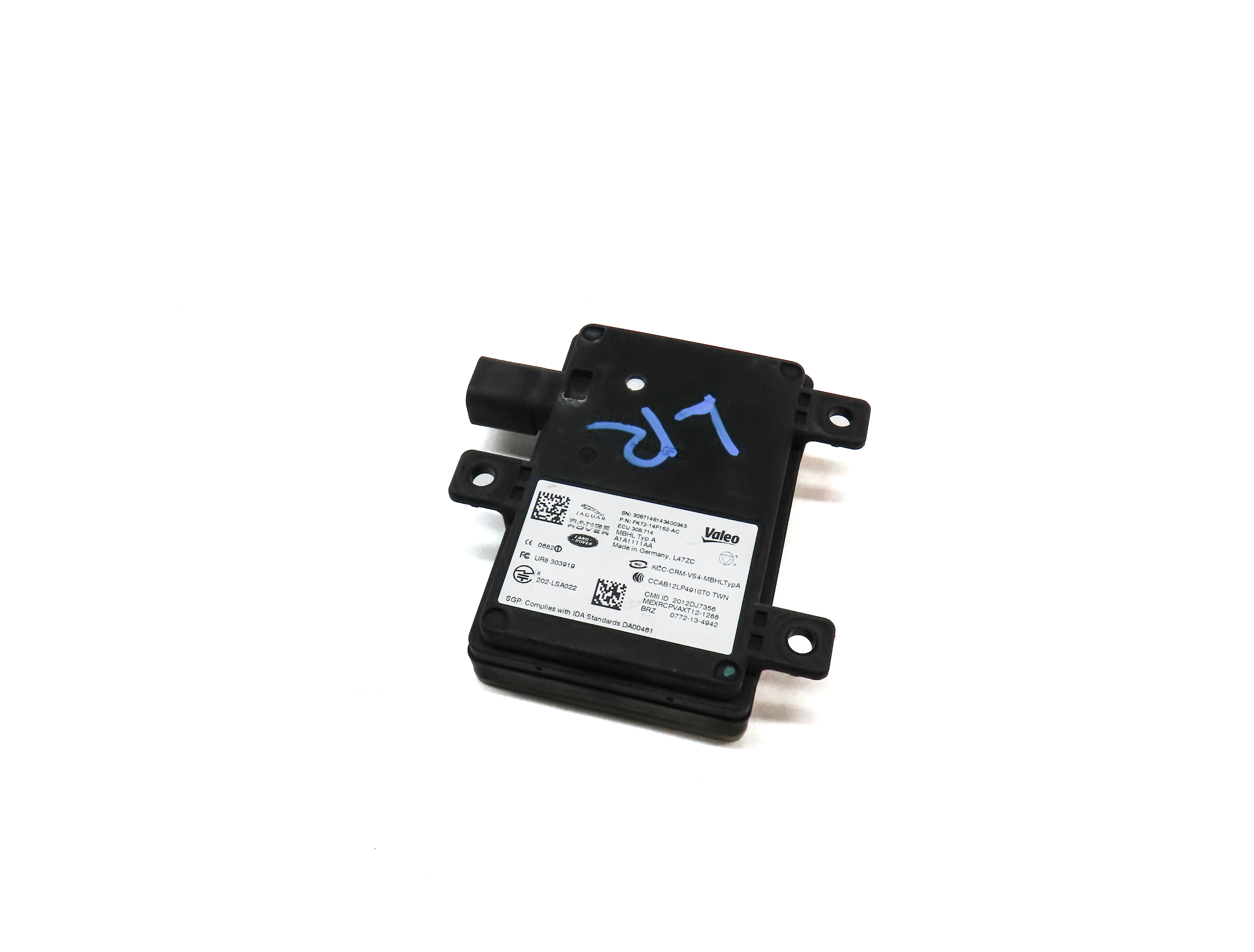 15-17 RANGE ROVER SPORT EVOQUE (L494 L538) REAR BLIND SPOT RADAR SENSOR MODULE — exact item pictured